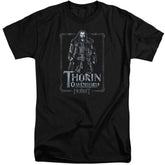 The Hobbit Thorin Stare Men's 18/1 Tall Cotton Short-Sleeve T-Shirt